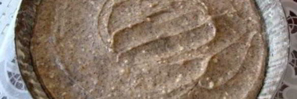 пирог подсолнух с персиками