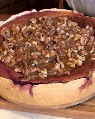 Пирог с бататом и карамелью