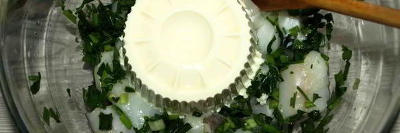 пирог с деревенским сыром и синей зубаткой