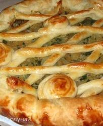 Пирог с капустой и шпинатом