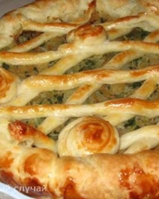 Пирог с капустой и шпинатом