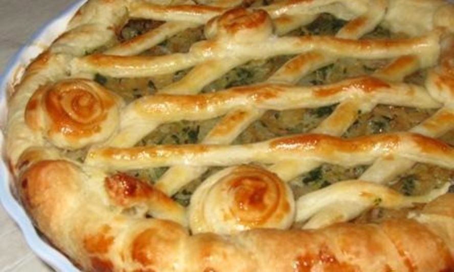 Рецепт пирога с капустой и шпинатом