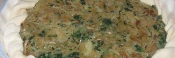 пирог с капустой и шпинатом