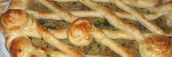 пирог с капустой и шпинатом