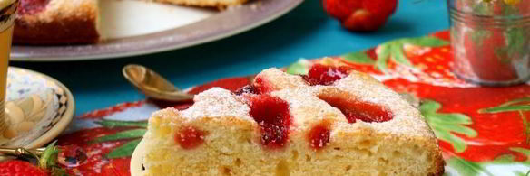 пирог с клубникой