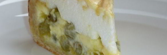 пирог с крыжовником под шапочкой безе