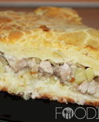 Пирог с мясом и картофелем