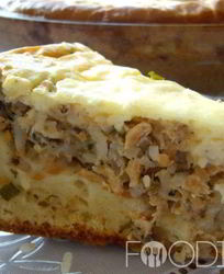 Пирог с сайрой