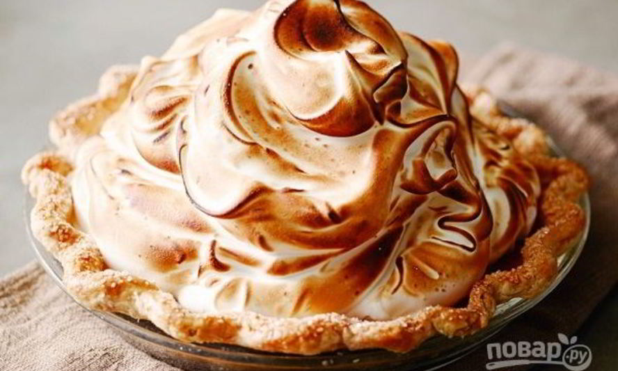 Рецепт пирога с тыквой и меренгой