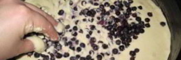 пирог с замороженной черникой