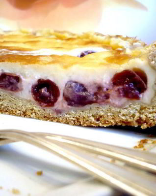 Пирог Вишня в пудинге