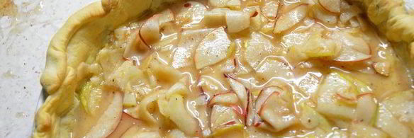 пирог яблочные розы