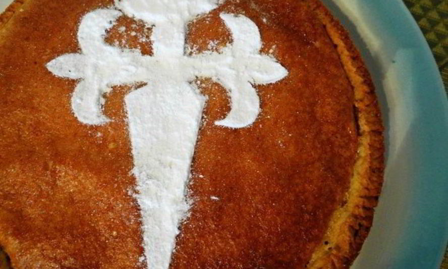 Рецепт сантьяго-галисийского средневекового пирог с миндалем