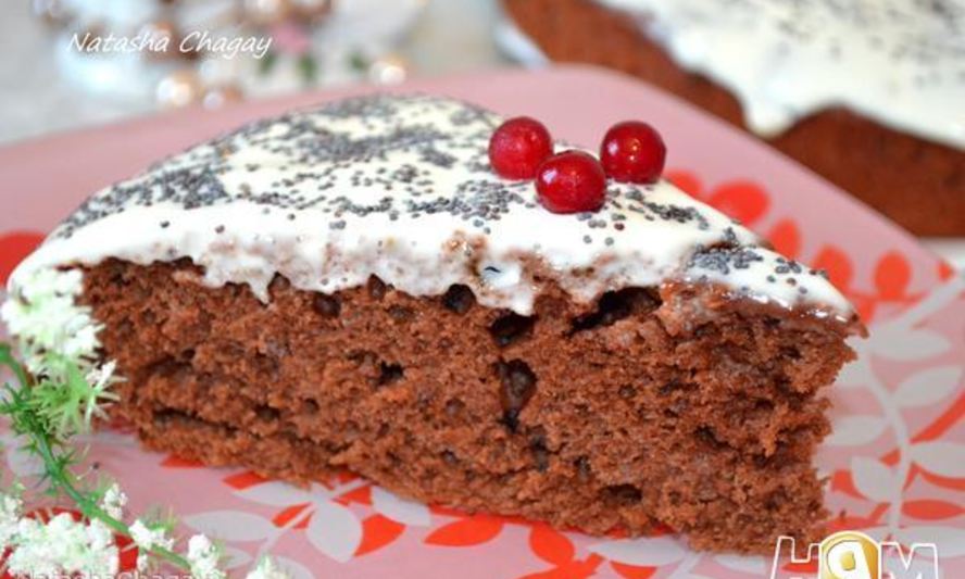 Рецепт шоколадна-кофейного пирог с кремом