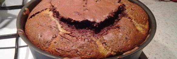 шоколадный пирог с мягким творогом