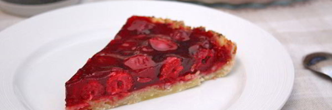 Вишневый пирог из творожного теста