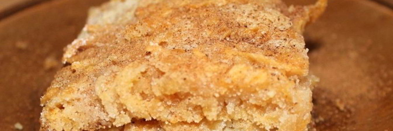 Яблочный пирог без яиц