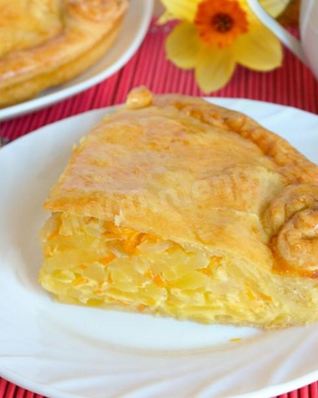 Закрытый пирог с картошкой