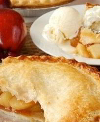 Закрытый яблочный пирог с карамелью