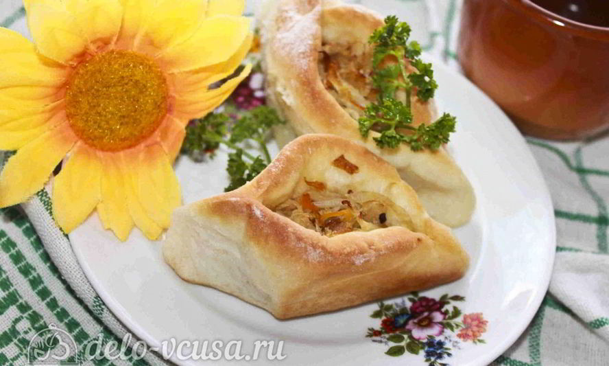 Рецепт дрожжевых пирожков с квашеной капустой