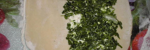 кутабы с зеленью и сыром