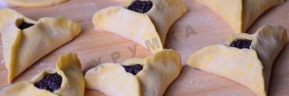 открытые пирожки треугольники с маком