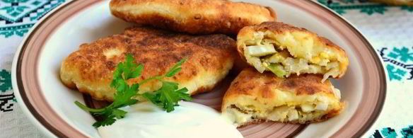 пирожки из творожного теста с капустой и яйцом