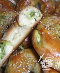 Пирожки — колечки с цуккини и яйцом