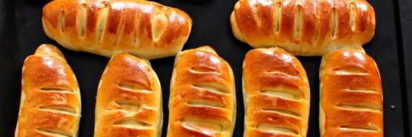 пирожки на кефире с дрожжами в духовке