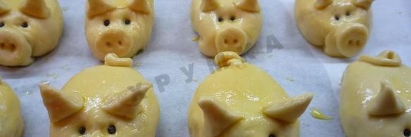 пирожки с фаршем в духовке румяные хрюшки