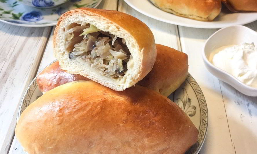 Рецепт пирожков с капустой и грибами