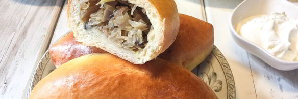 пирожки с капустой и грибами