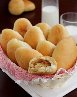 Пирожки с капустой постные