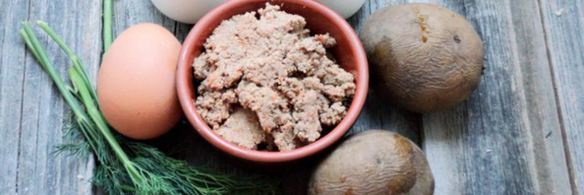 пирожки с печеночным паштетом и картофелем