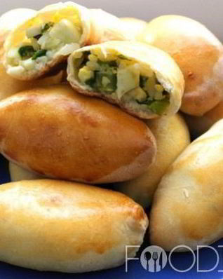 Пирожки с рисом и яйцом