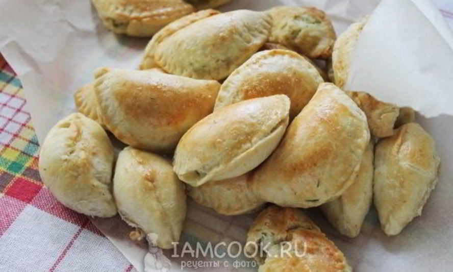 Рецепт пирожков с творогом и зеленью