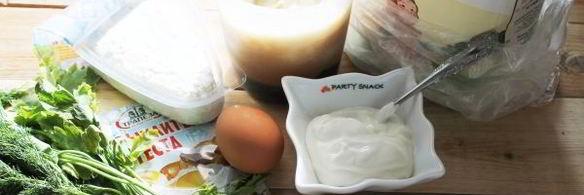 пирожки с творогом и зеленью