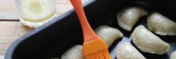 пирожки с творогом и зеленью