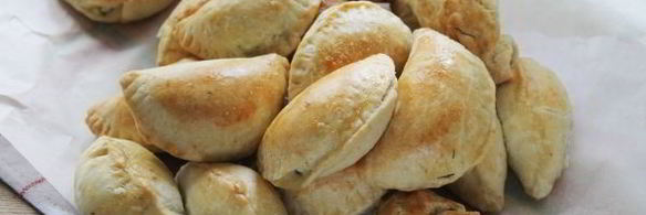 пирожки с творогом и зеленью