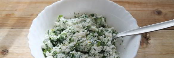 пирожки с творогом и зеленью