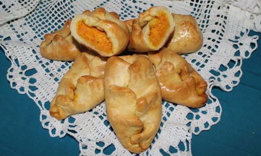 Рецепт пирожков с тыквой в духовке несладкие