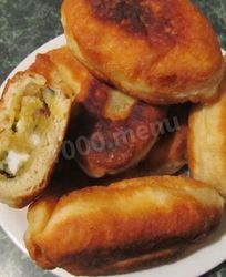 Пирожки жареные на дрожжах на сковороде