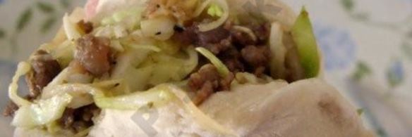 пянсе — пирожки на пару, капуста и мясо