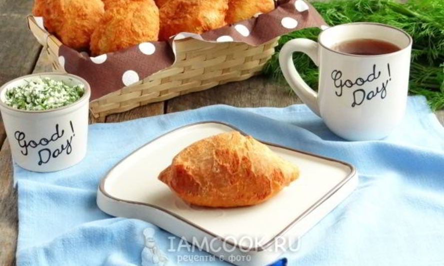 Рецепт жареных пирожков из творожного теста