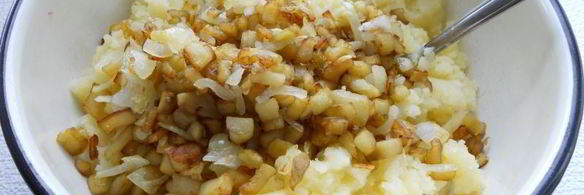 жареные пирожки с картофелем и баклажанами