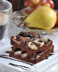 Брауни с грушей