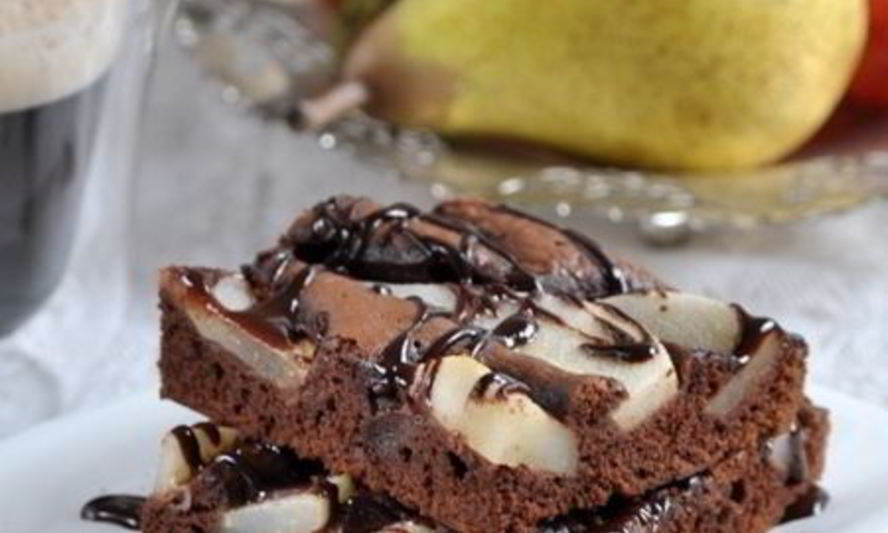 Рецепт брауни с грушей