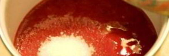 кокосово-клубничное пирожное