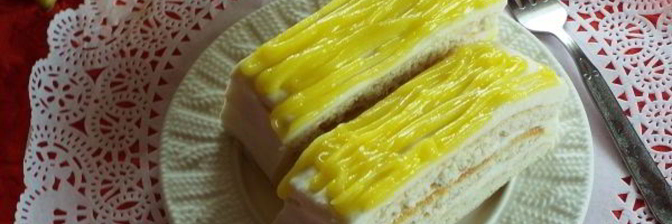 Лимонное пирожное