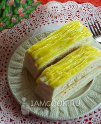 Лимонное пирожное